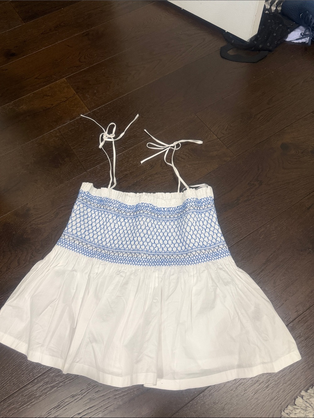 NEW J.CREW paloma top in blue/white - Size  X-Large